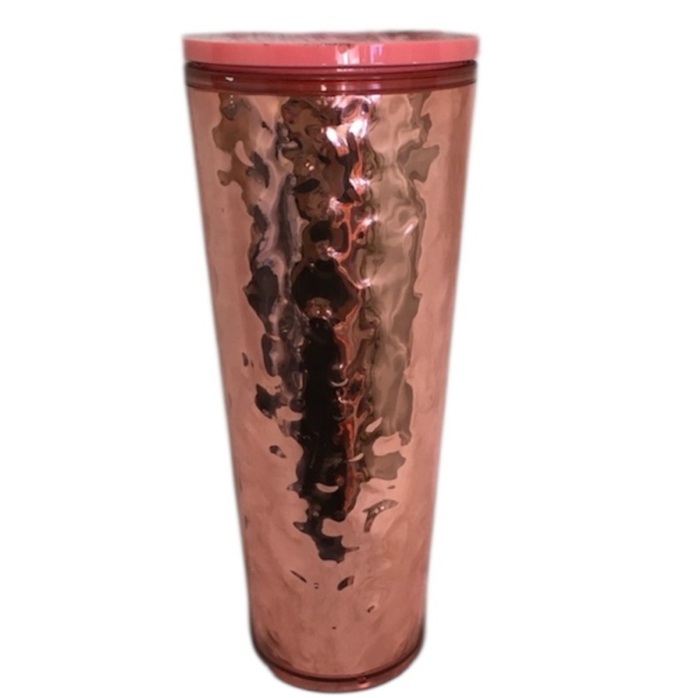 NEW Starbucks Rose Gold Mirror Reflective 2019 Holiday Venti Tumbler Cup 24oz